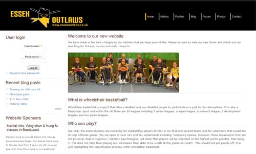 Essex Outlaws website