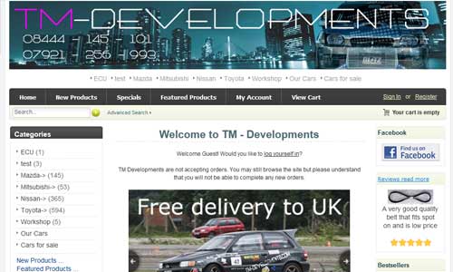 TM-Developments website